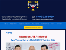 Tablet Screenshot of metroweightlifting.com